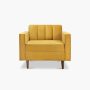 Delphine Cane Velvet Accent Chair